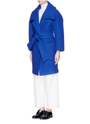 Front View - Click To Enlarge - CHICTOPIA - Oversize notched lapel coat