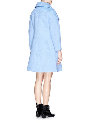 Back View - Click To Enlarge - CHICTOPIA - Wide lapel oversize wool-mohair midi coat