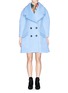 Main View - Click To Enlarge - CHICTOPIA - Wide lapel oversize wool-mohair midi coat