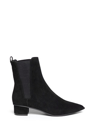 Main View - Click To Enlarge - ASH - 'Mira' point toe suede Chelsea boots