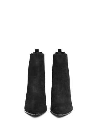 Figure View - Click To Enlarge - ASH - 'Mira' point toe suede Chelsea boots