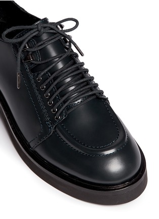 Detail View - Click To Enlarge - ASH - 'Novak' contrast topstitch polished leather brogues