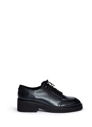 Main View - Click To Enlarge - ASH - 'Novak' contrast topstitch polished leather brogues