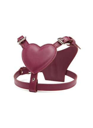 Detail View - Click To Enlarge - BAURDELLE - Medium Heart Harness — Plum Purple