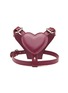 Main View - Click To Enlarge - BAURDELLE - Medium Heart Harness — Plum Purple