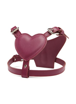 Detail View - Click To Enlarge - BAURDELLE - Large Heart Harness — Plum Purple