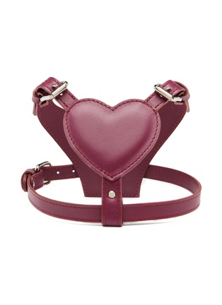 Main View - Click To Enlarge - BAURDELLE - Large Heart Harness — Plum Purple