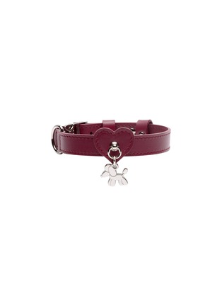 Main View - Click To Enlarge - BAURDELLE - Medium Heart Collar — Plum Purple