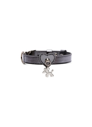 Main View - Click To Enlarge - BAURDELLE - Small Heart Collar — Anthracite