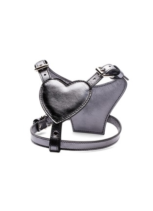 Detail View - Click To Enlarge - BAURDELLE - Small Heart Harness — Anthracite