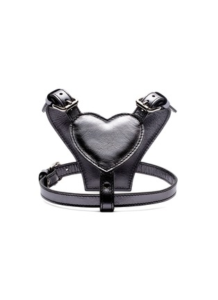 Main View - Click To Enlarge - BAURDELLE - Small Heart Harness — Anthracite