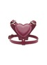 Main View - Click To Enlarge - BAURDELLE - Small Heart Harness — Plum Purple