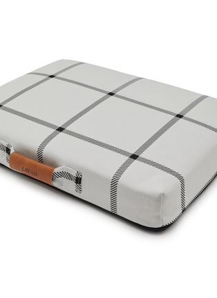 Detail View - Click To Enlarge - LAY LO - Plaid Small Dog Bed — White