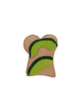 Main View - Click To Enlarge - WARE OF THE DOG - Avocado Toast Felted Wool Cat Toy