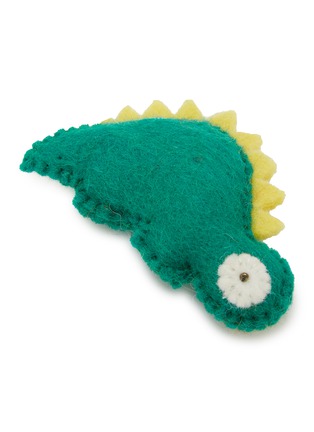 Front View - Click To Enlarge - WARE OF THE DOG - Dinosaur Felted Wool Cat Toy