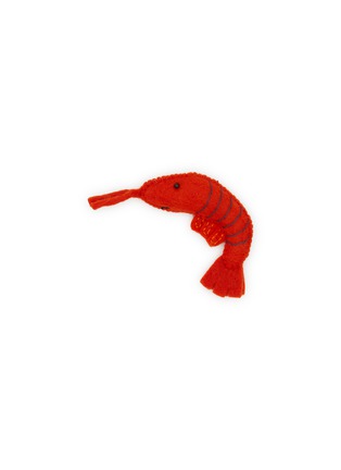 Main View - Click To Enlarge - WARE OF THE DOG - Shrimp Felted Wool Cat Toy