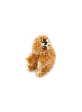 Front View - Click To Enlarge - WARE OF THE DOG - Hairy Sloth Crochet Dog Toy