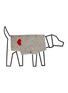  - WARE OF THE DOG - Heart Cardigan Size 1 — Grey/Red