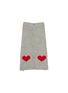 Main View - Click To Enlarge - WARE OF THE DOG - Heart Cardigan Size 1 — Grey/Red