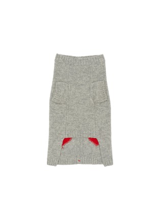  - WARE OF THE DOG - Heart Cardigan Size 1 — Grey/Red