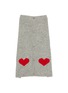 Main View - Click To Enlarge - WARE OF THE DOG - Heart Cardigan Size 4 — Grey/Red