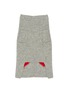  - WARE OF THE DOG - Heart Cardigan Size 4 — Grey/Red