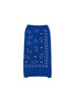 Main View - Click To Enlarge - WARE OF THE DOG - Bandana Sweater Size 1 — Royal Blue/Black/White