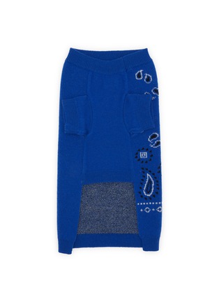  - WARE OF THE DOG - Bandana Sweater Size 4 — Royal Blue/Black/White