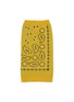 Main View - Click To Enlarge - WARE OF THE DOG - Bandana Sweater Size 2 — Yellow/Black/White