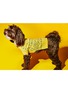 Detail View - Click To Enlarge - WARE OF THE DOG - Bandana Sweater Size 3 — Yellow/Black/White