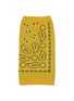 Main View - Click To Enlarge - WARE OF THE DOG - Bandana Sweater Size 4 — Yellow/Black/White