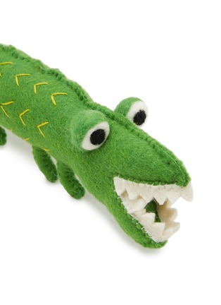 Front View - Click To Enlarge - WARE OF THE DOG - Alligator Felted Wool Wool Dog Toy