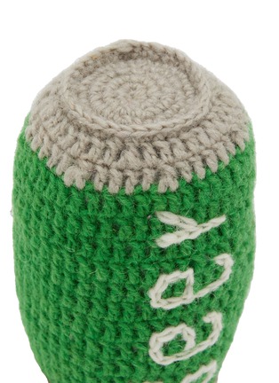 Front View - Click To Enlarge - WARE OF THE DOG - Beer Wool Knit Dog Toy