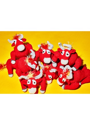Detail View - Click To Enlarge - WARE OF THE DOG - Bull Cotton Crochet Dog Toy