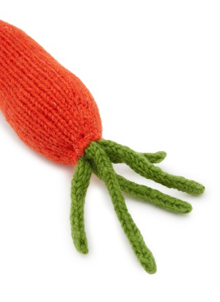 Front View - Click To Enlarge - WARE OF THE DOG - Carrot Wool Knit Dog Toy