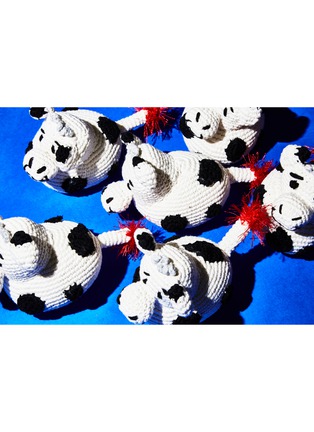Detail View - Click To Enlarge - WARE OF THE DOG - Cow Cotton Crochet Dog Toy