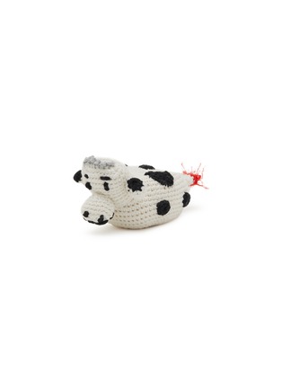Main View - Click To Enlarge - WARE OF THE DOG - Cow Cotton Crochet Dog Toy