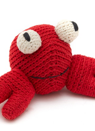 Front View - Click To Enlarge - WARE OF THE DOG - Crab Cotton Crochet Dog Toy