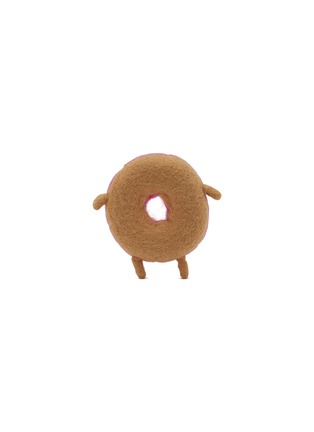  - WARE OF THE DOG - Donut Felted Wool Dog Toy — Strawberry