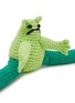 Front View - Click To Enlarge - WARE OF THE DOG - Frog Cotton Crochet Dog Toy