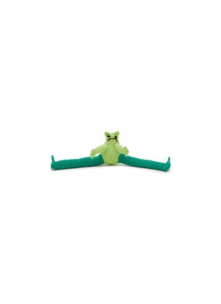 Main View - Click To Enlarge - WARE OF THE DOG - Frog Cotton Crochet Dog Toy