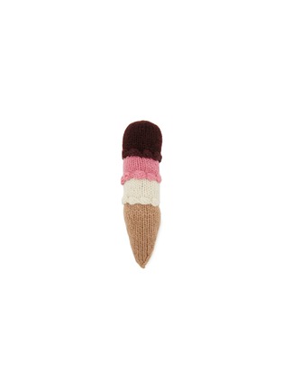 Main View - Click To Enlarge - WARE OF THE DOG - Ice Cream Cone Wool Knit Dog Toy