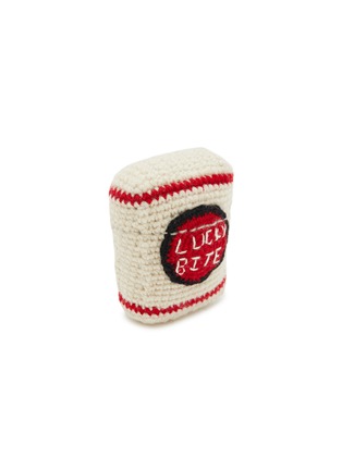 Front View - Click To Enlarge - WARE OF THE DOG - Lucky Bite Wool Knit Dog Toy