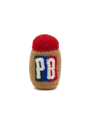 Main View - Click To Enlarge - WARE OF THE DOG - Peanut Butter Wool Knit Dog Toy