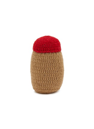  - WARE OF THE DOG - Peanut Butter Wool Knit Dog Toy