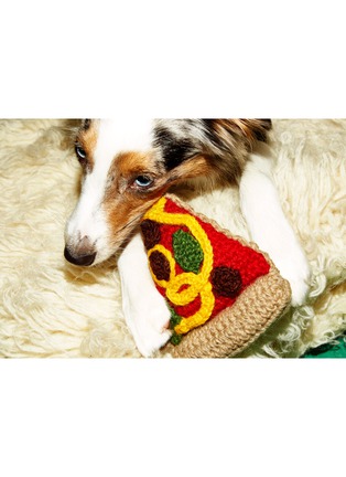 Detail View - Click To Enlarge - WARE OF THE DOG - Pizza Cotton Knit Dog Toy