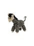 Main View - Click To Enlarge - WARE OF THE DOG - Zebra Wool Knit Dog Toy