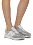 Figure View - Click To Enlarge - NEW BALANCE - 327 Low Top Leather Unisex Sneakers