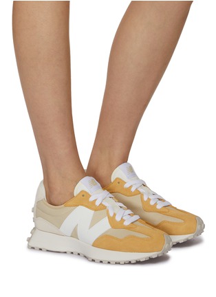 Figure View - Click To Enlarge - NEW BALANCE - 327 Low Top Leather Unisex Sneakers