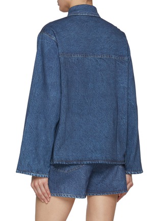 Back View - Click To Enlarge - RAG & BONE - Miramar Emily Medium Washed Denim Shirt